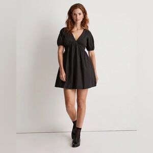 NWT Madewell The Denim Annamarie Mini Dress in Lunar Wash Size 8